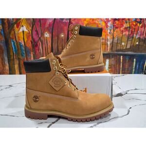 Timberland 6" Premium Waterproof Boots Wheat Nubuck Size 13 Wide W/L 10061 713